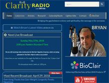 Tablet Screenshot of clarityradio.com